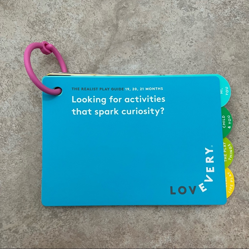 NEW - Lovevery Play Guide Months 19, 20, 21